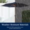 Best Choice Products 10ft Outdoor Woodgrain Pattern Steel Market Patio Umbrella w/ Crank, Tilt